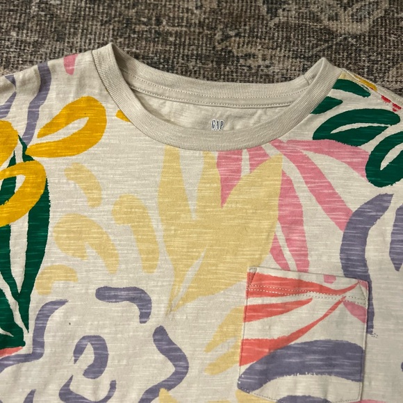 GAP Kids Organic Cotton One Pocket Floral T-Shirt XXL - Picture 3 of 6
